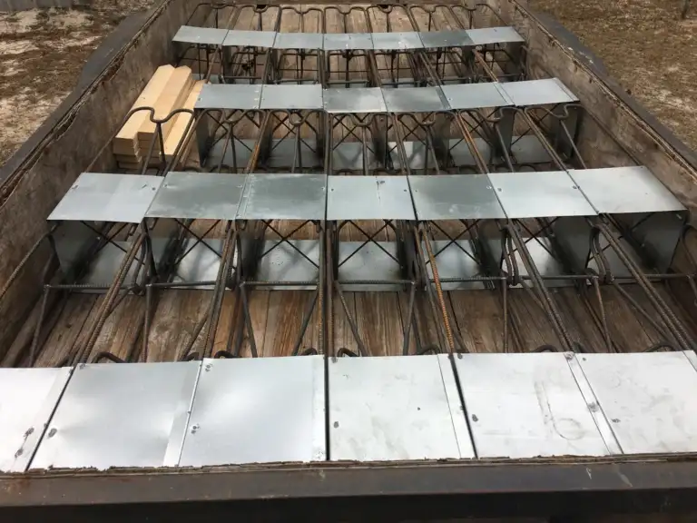 Ty-Rite anchors with welded rebar ready to set in footings